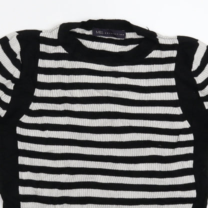 Marks & Spencer Womens Multicoloured Striped Knit Pullover Jumper Size 10