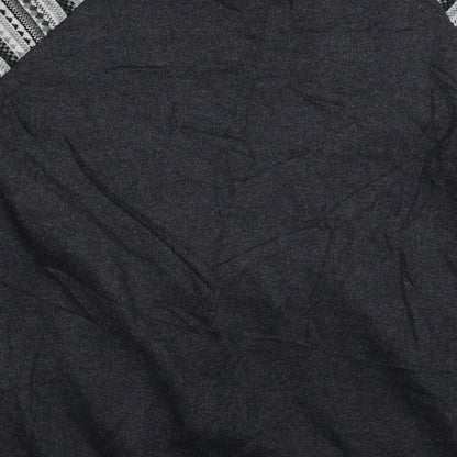 ASOS Mens Grey Geometric Knit Pullover Jumper Size M