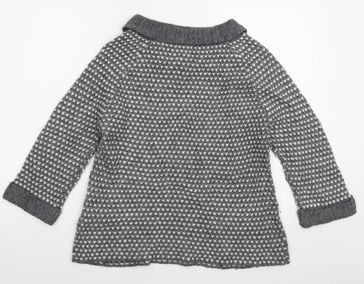 Marks & Spencer Womens Grey  Knit Pullover Jumper Size 10