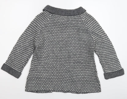 Marks & Spencer Womens Grey  Knit Pullover Jumper Size 10