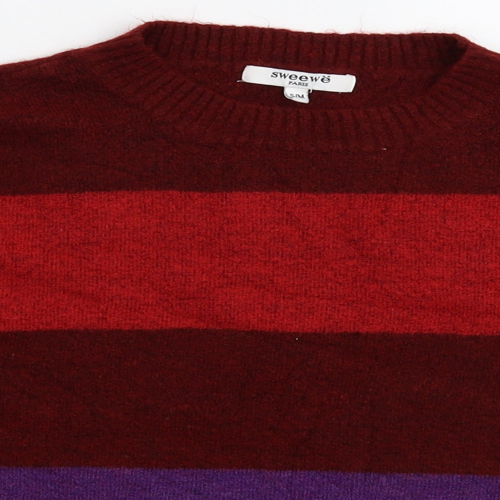 Sweewe Womens Multicoloured  Knit Pullover Jumper Size M