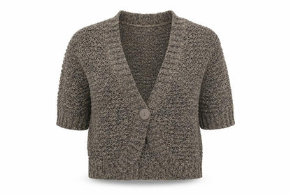 BHS Womens Grey  Knit Cardigan Jumper Size 16