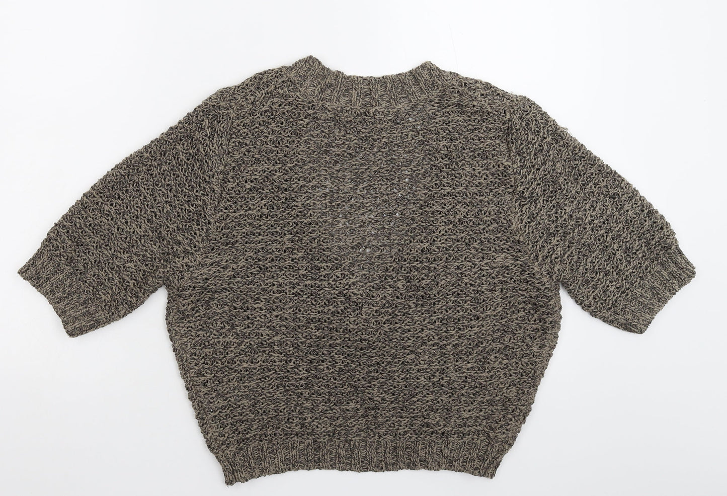BHS Womens Grey  Knit Cardigan Jumper Size 16