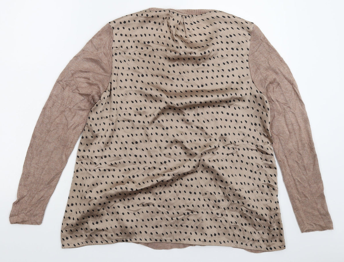 Marks & Spencer Womens Grey  Knit Pullover Jumper Size 16