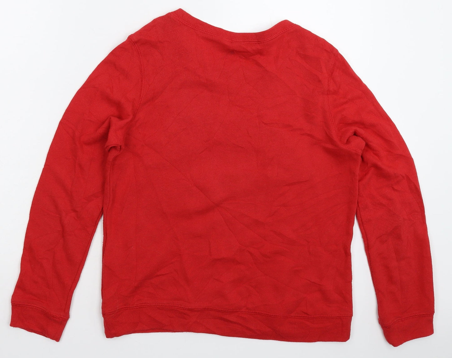 H&M Womens Red   Pullover Sweatshirt Size XS