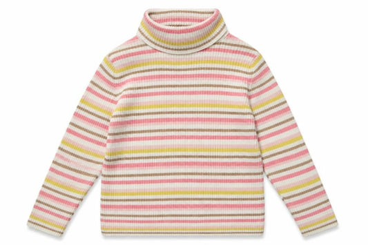 George Boys White Striped Knit Pullover Jumper Size 3-4 Years
