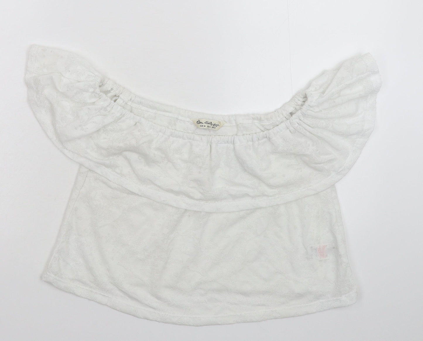 Miss Selfridge Womens White   Cropped Tank Size 8