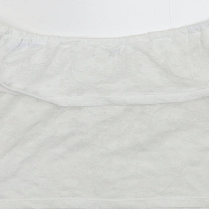 Miss Selfridge Womens White   Cropped Tank Size 8
