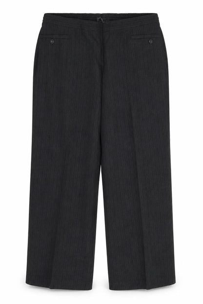 Bonmarché Womens Grey Striped Dress Pants Trousers Size 20 L26 in