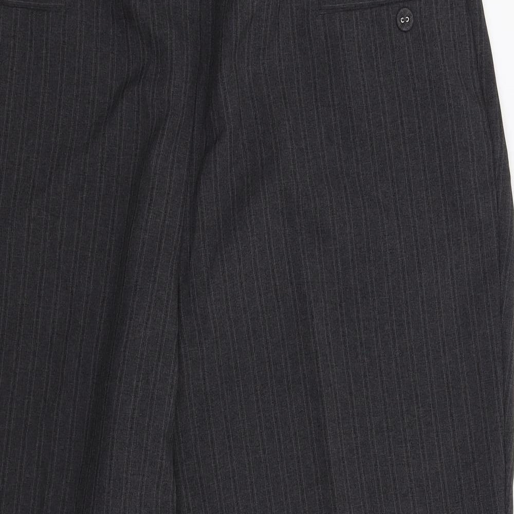 Womens UK Size 20 BM Regular Fit Dress Pants Grey Trousers