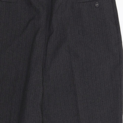 Womens UK Size 20 BM Regular Fit Dress Pants Grey Trousers