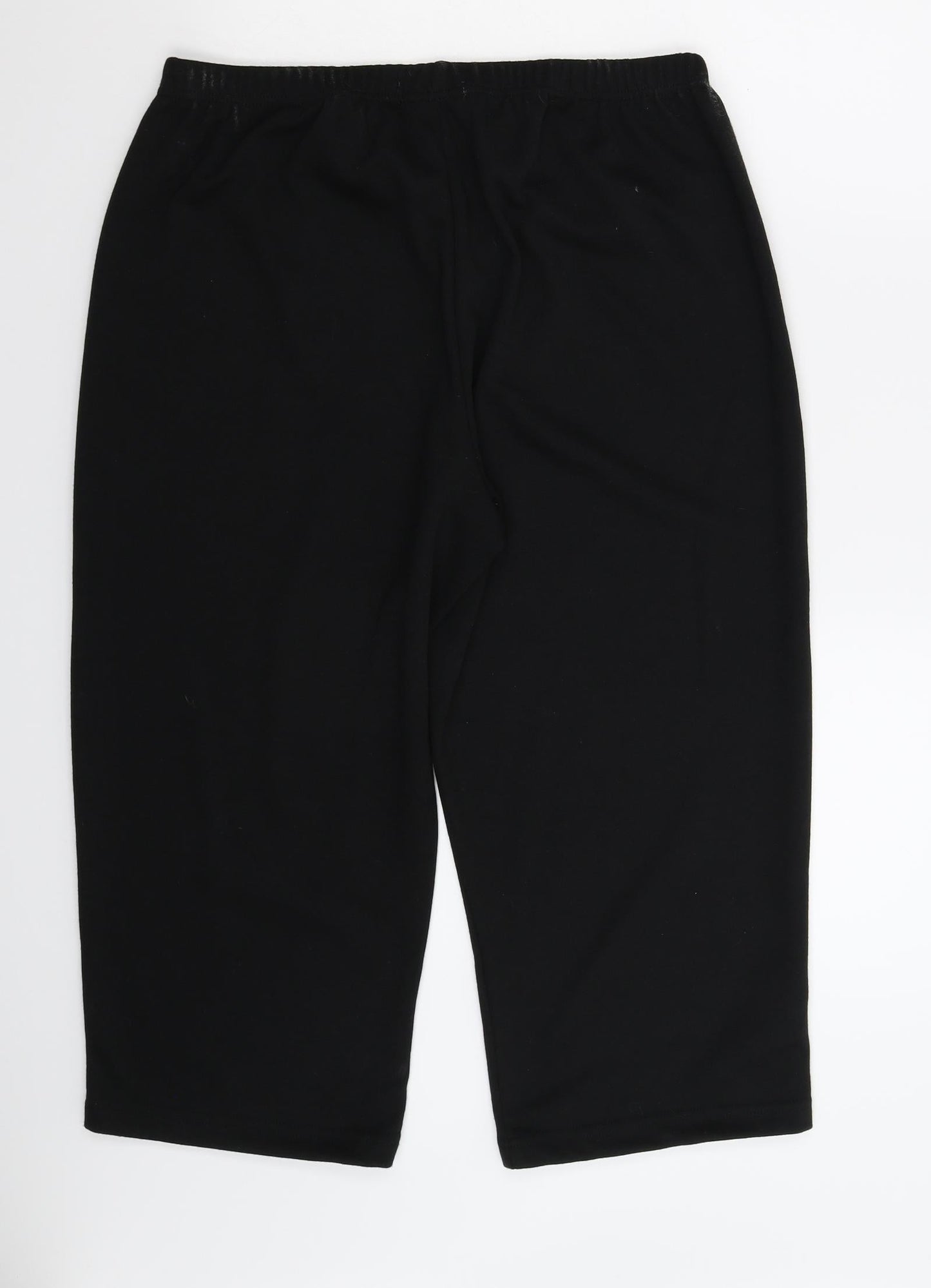 Anthology Womens Black   Cropped Trousers Size 16 L21 in