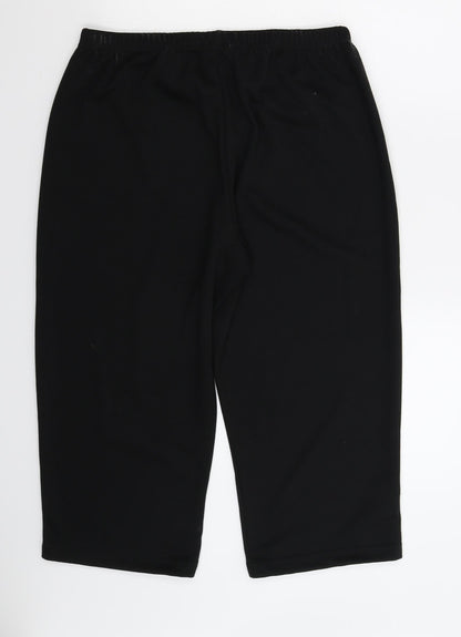 Anthology Womens Black   Cropped Trousers Size 16 L21 in