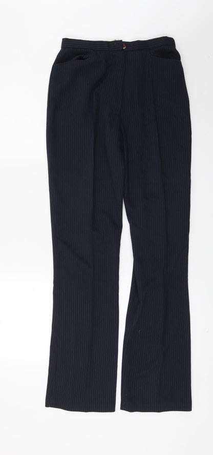 bay trading company Womens Blue Striped  Trousers  Size 10 L27 in