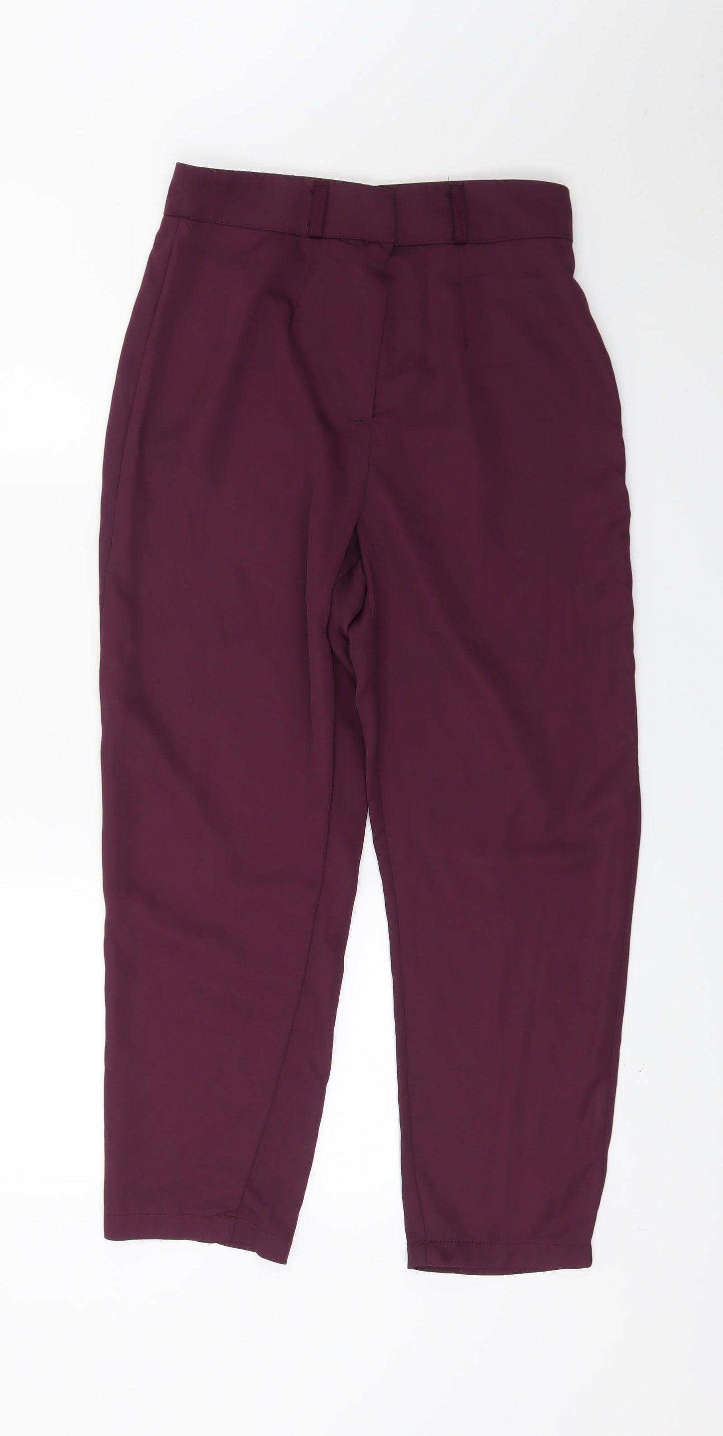Boohoo Womens Red   Trousers  Size 10 L26 in