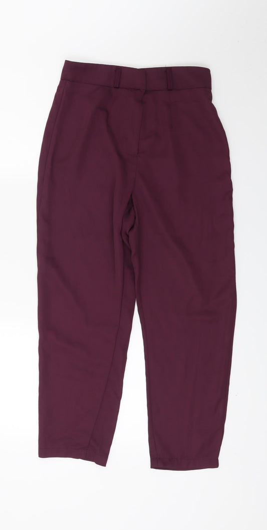 Boohoo Womens Red   Trousers  Size 10 L26 in