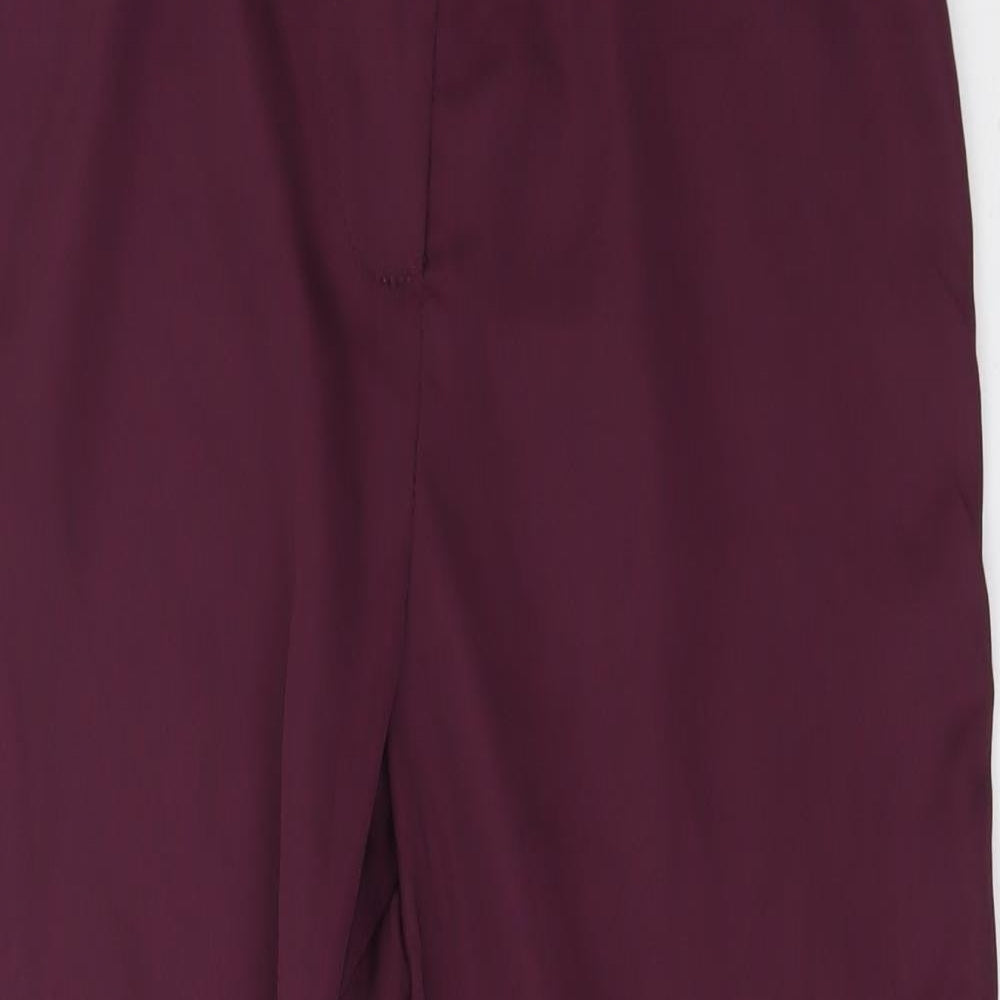 Boohoo Womens Red   Trousers  Size 10 L26 in