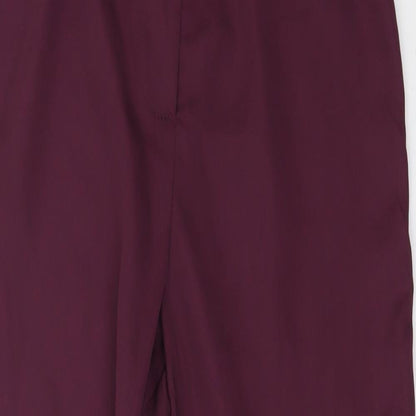 Boohoo Womens Red   Trousers  Size 10 L26 in