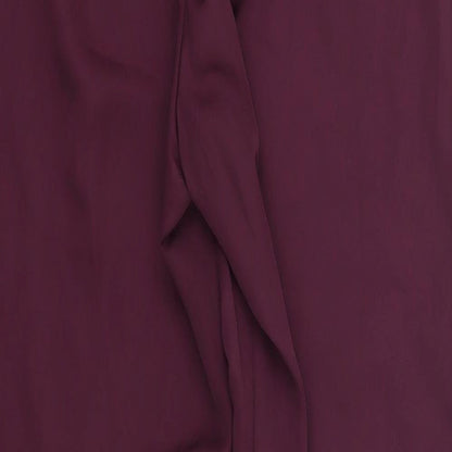 Boohoo Womens Red   Trousers  Size 10 L26 in