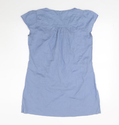 M&Co Womens Blue  Rayon A-Line  Size 10
