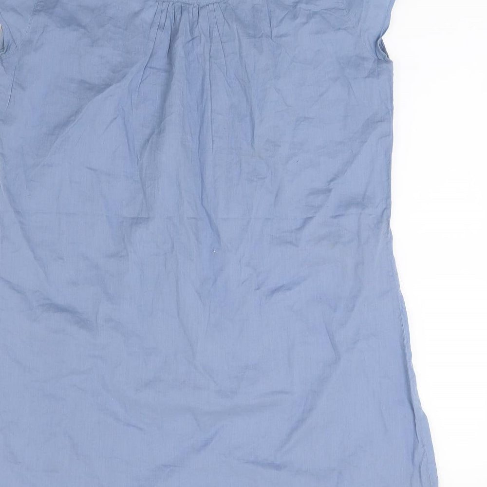 M&Co Womens Blue  Rayon A-Line  Size 10