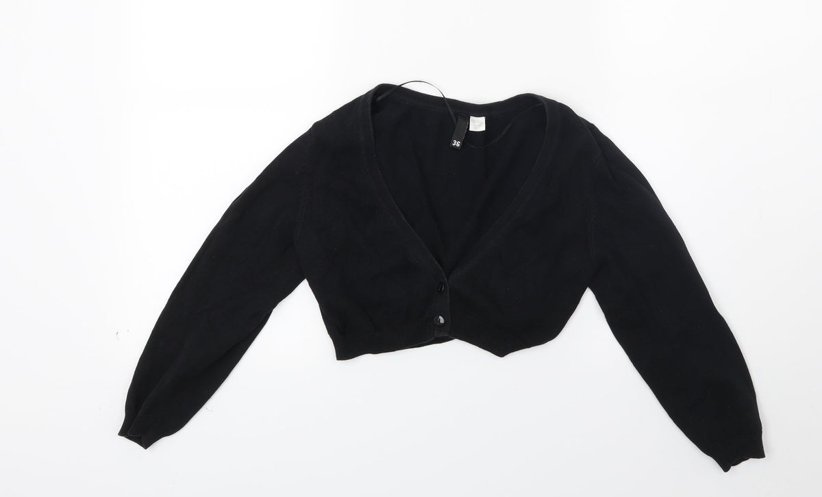 Divided Womens Black   Cardigan Jumper Size 8