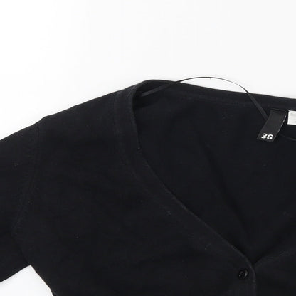 Divided Womens Black   Cardigan Jumper Size 8