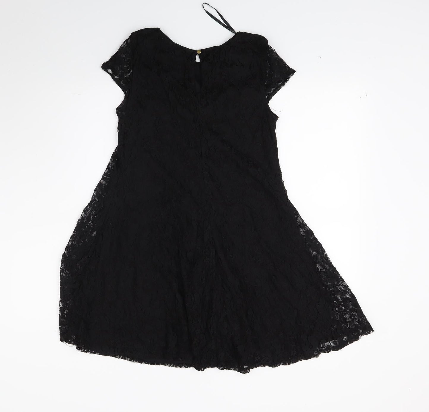 Atmosphere Womens Black Floral  A-Line  Size 8