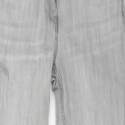 NEXT Womens Grey  Denim Straight Jeans Size 10 L27 in