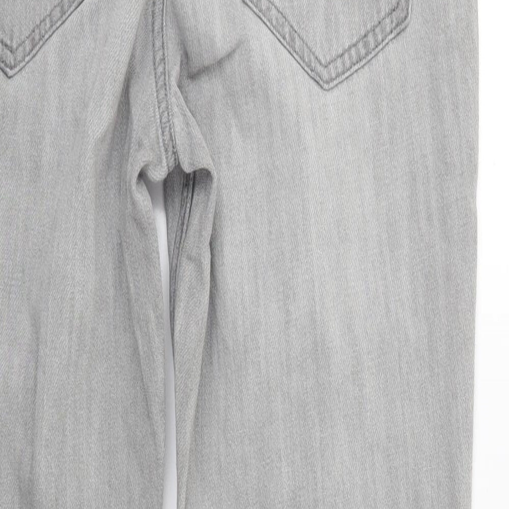 NEXT Womens Grey  Denim Straight Jeans Size 10 L27 in