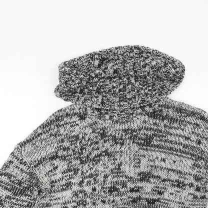 Topshop Womens Grey  Knit Pullover Jumper Size 10