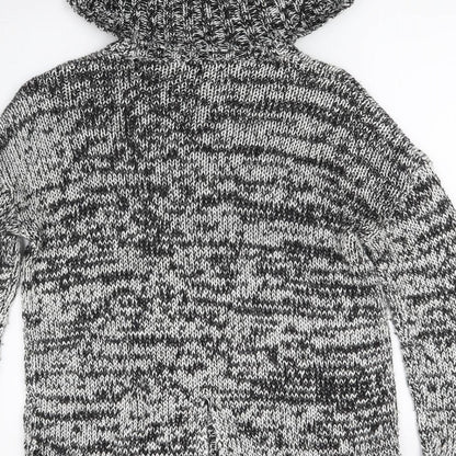 Topshop Womens Grey  Knit Pullover Jumper Size 10