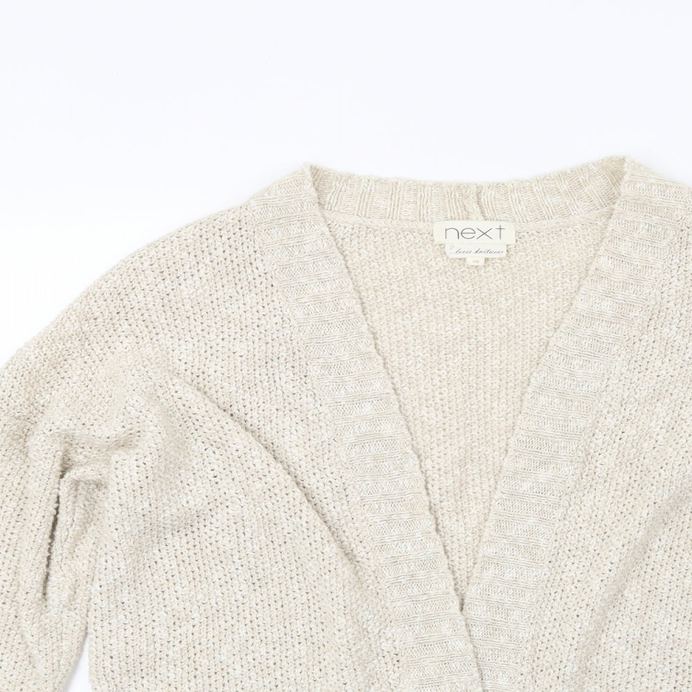 Next Womens Beige  Knit Pullover Jumper Size 10