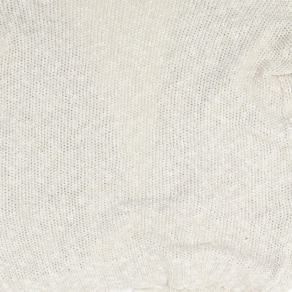 Next Womens Beige  Knit Pullover Jumper Size 10
