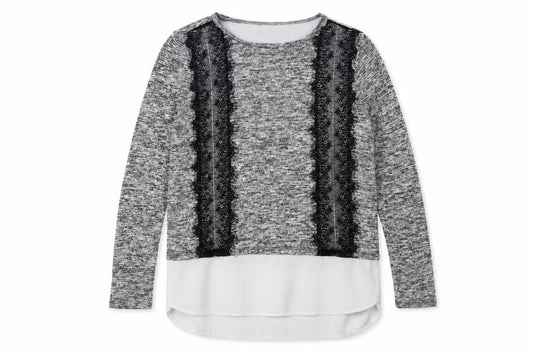 Oasis Womens Grey  Knit Pullover Jumper Size S