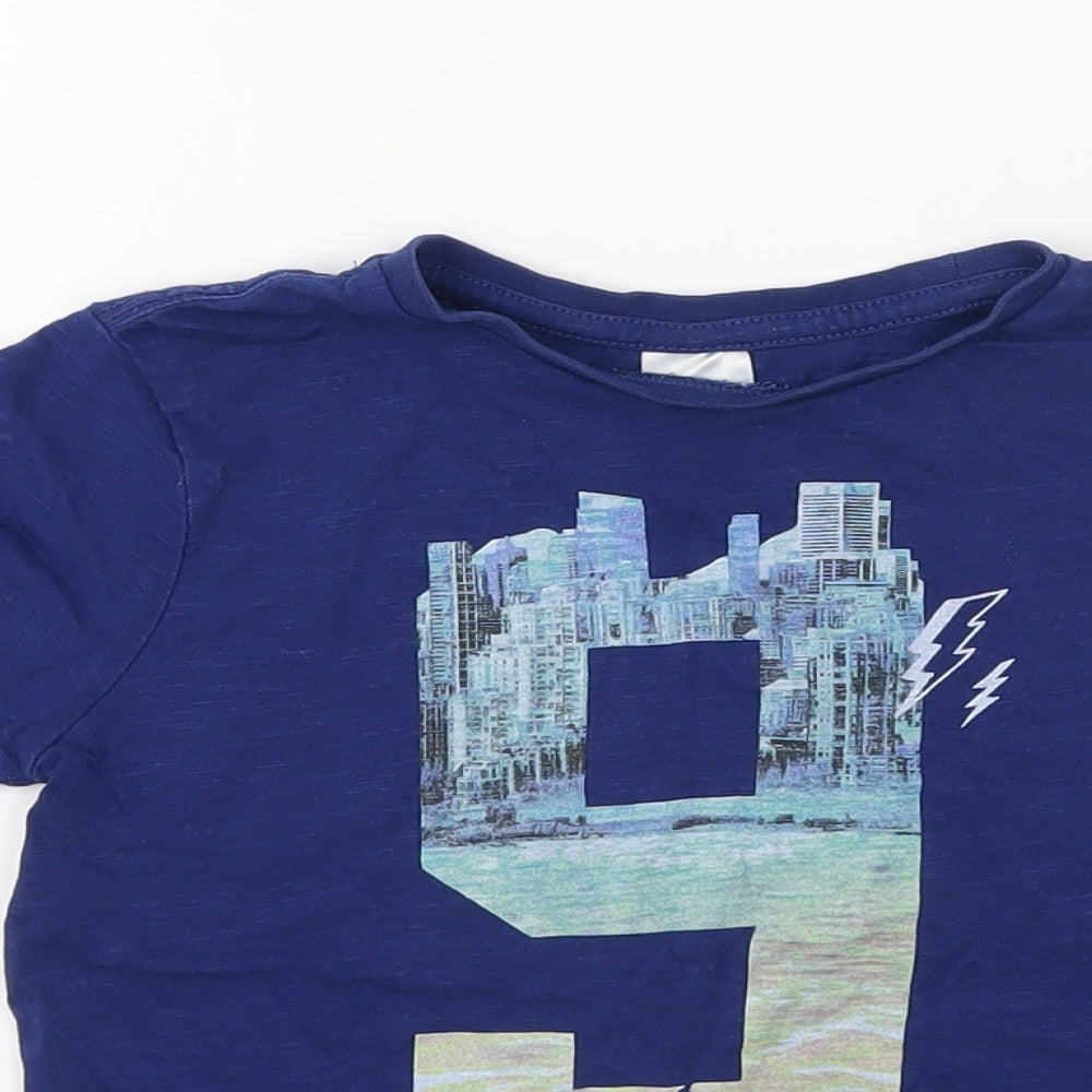 Preworn Boys Blue   Basic T-Shirt Size 3 Years  - Number 9