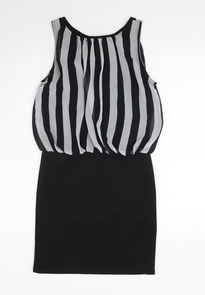 Cameo rose Womens Black Striped  Mini  Size 10