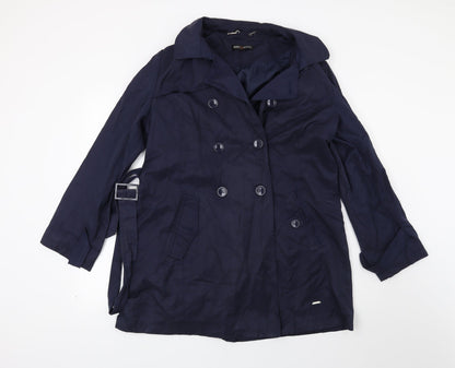 Punt Roma Womens Blue   Overcoat Coat Size 14