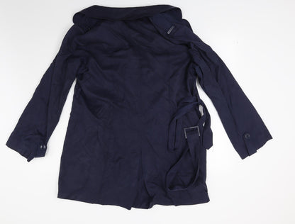 Punt Roma Womens Blue   Overcoat Coat Size 14