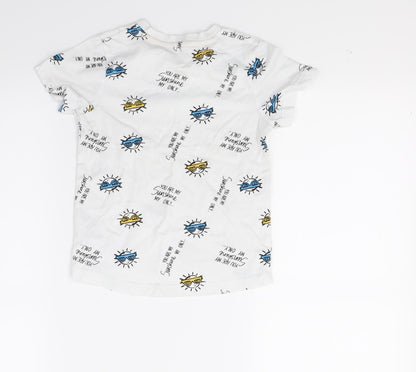 Nutmeg Boys White   Basic T-Shirt Size 2-3 Years  - Sunglasses