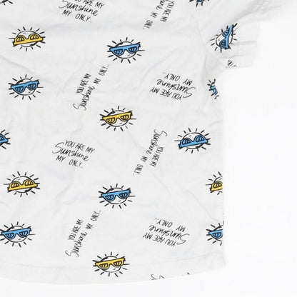 Nutmeg Boys White   Basic T-Shirt Size 2-3 Years  - Sunglasses