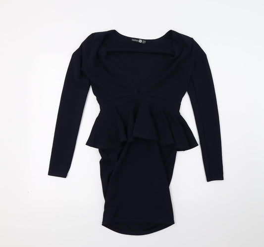 Boohoo Womens Blue   A-Line  Size 10