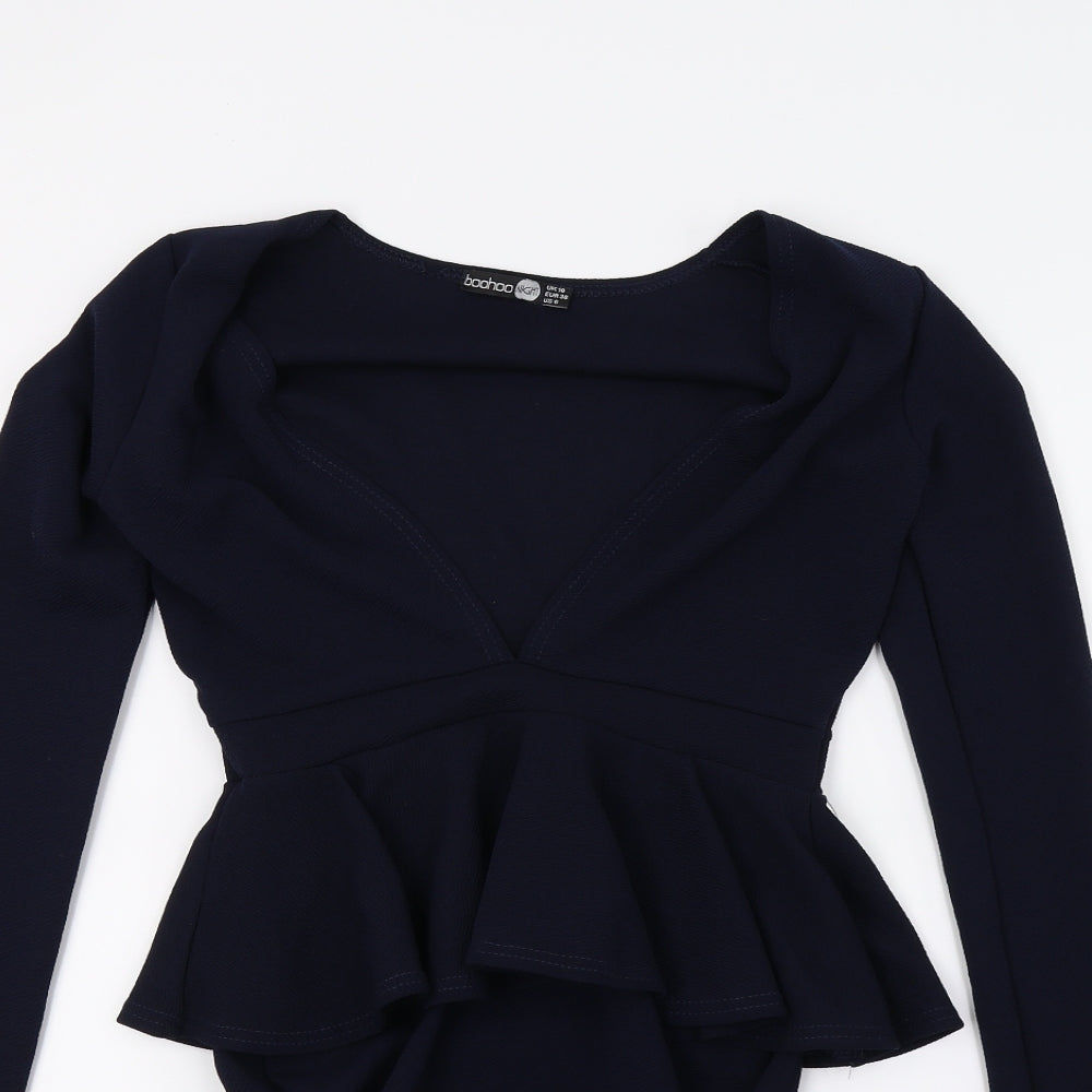 Boohoo Womens Blue   A-Line  Size 10