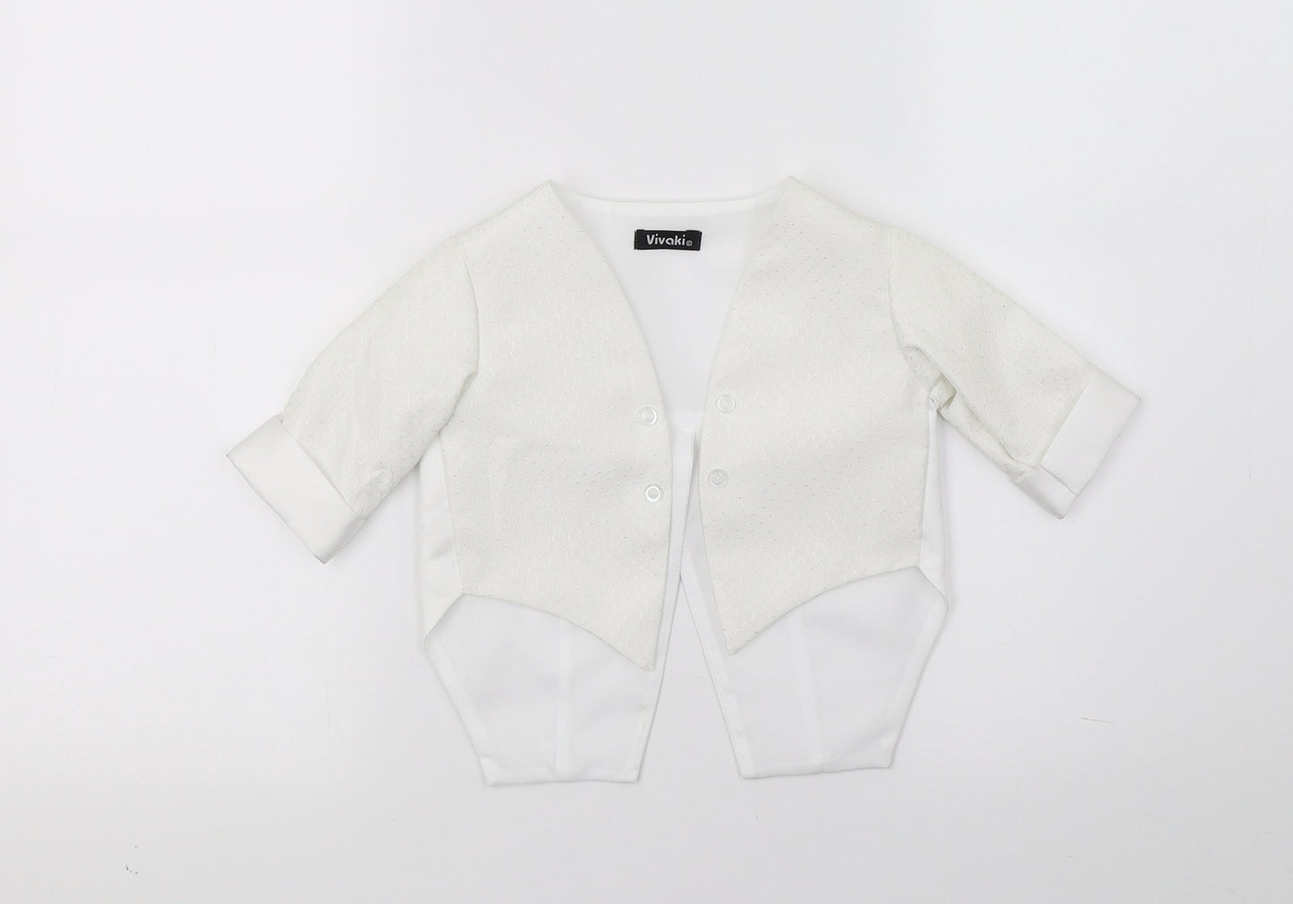 VivaKi Boys White   Jacket  Size 3-6 Months