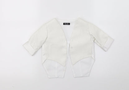 VivaKi Boys White   Jacket  Size 3-6 Months