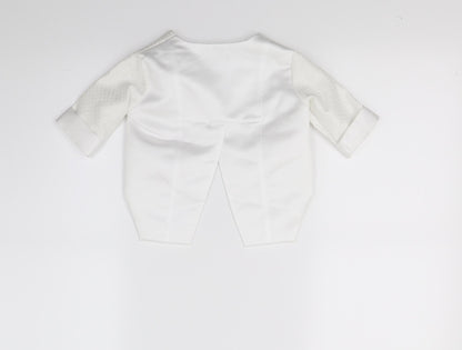 VivaKi Boys White   Jacket  Size 3-6 Months