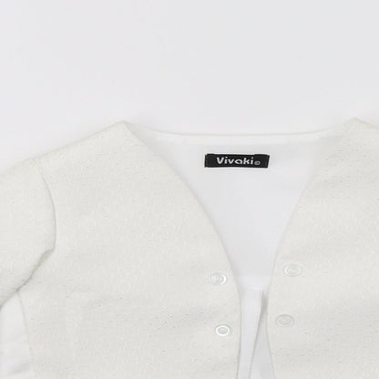 VivaKi Boys White   Jacket  Size 3-6 Months