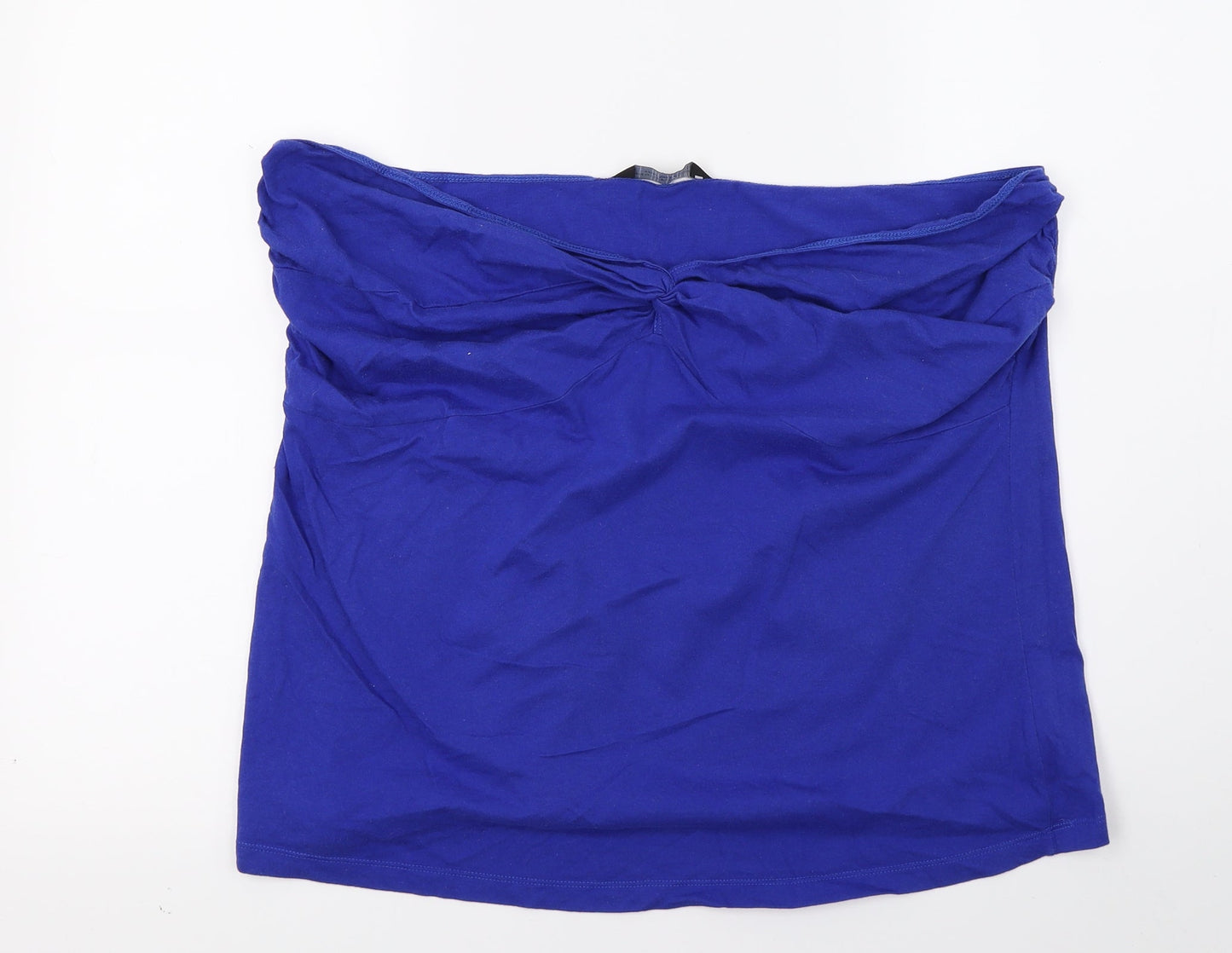Womens UK Size 22 Dorothy Perkins Blue Cropped T-Shirt