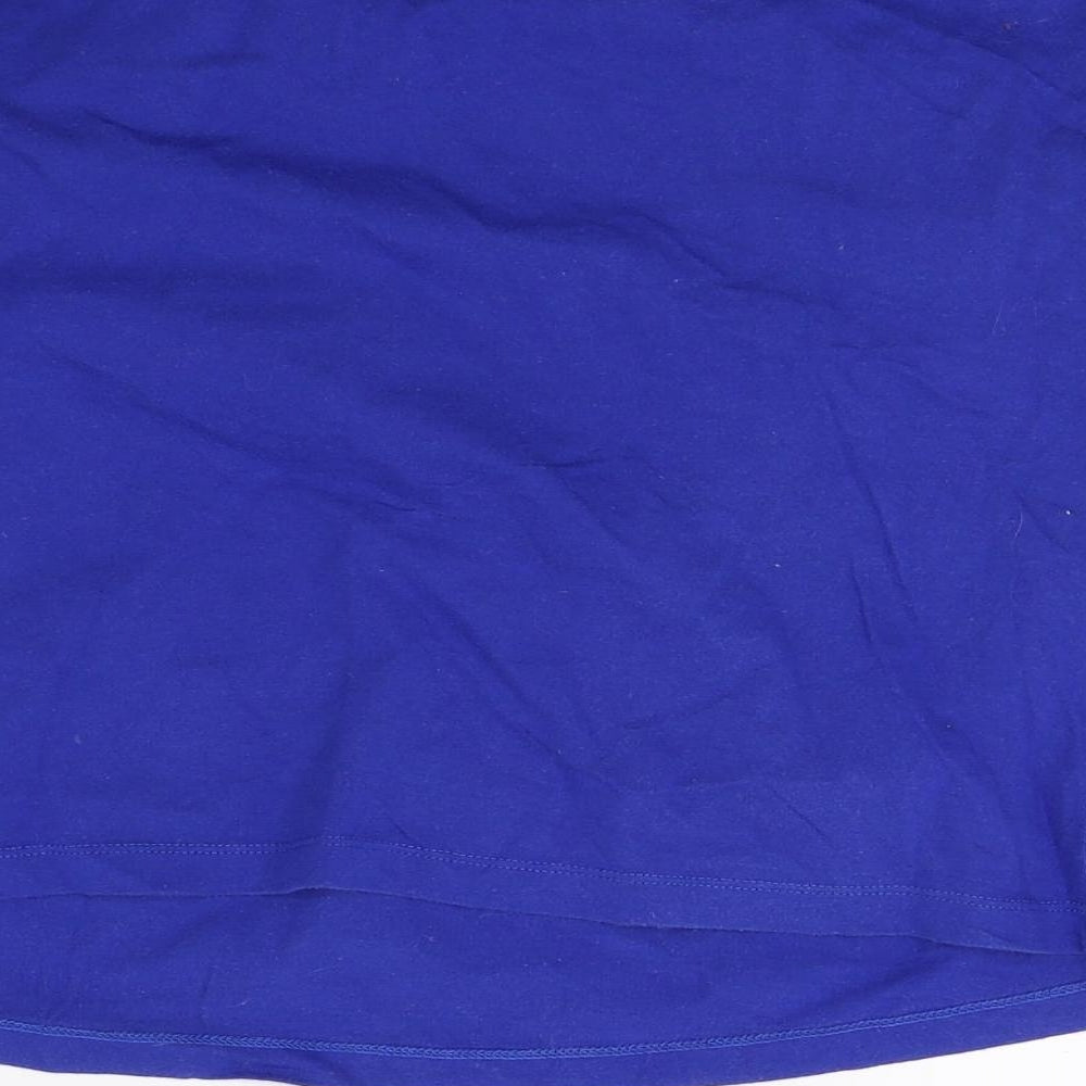 Womens UK Size 22 Dorothy Perkins Blue Cropped T-Shirt