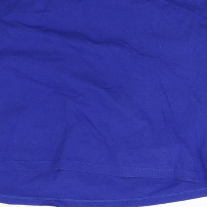Womens UK Size 22 Dorothy Perkins Blue Cropped T-Shirt